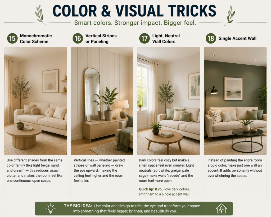 25 Small Apartment Living Room Ideas 2026: Cozy, Functional & Budget-Friendly 6 Color & Visual Tricks