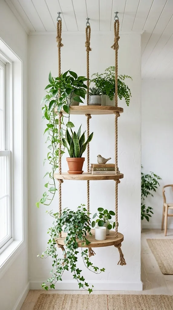 Floating Rope Shelf Tower