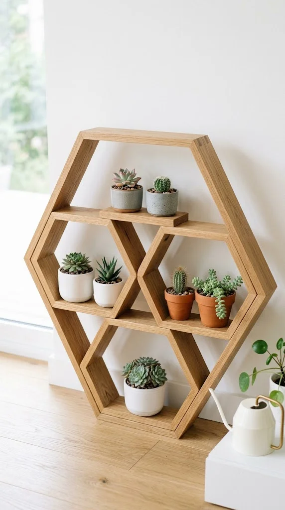 Geometric Hexagon Stand