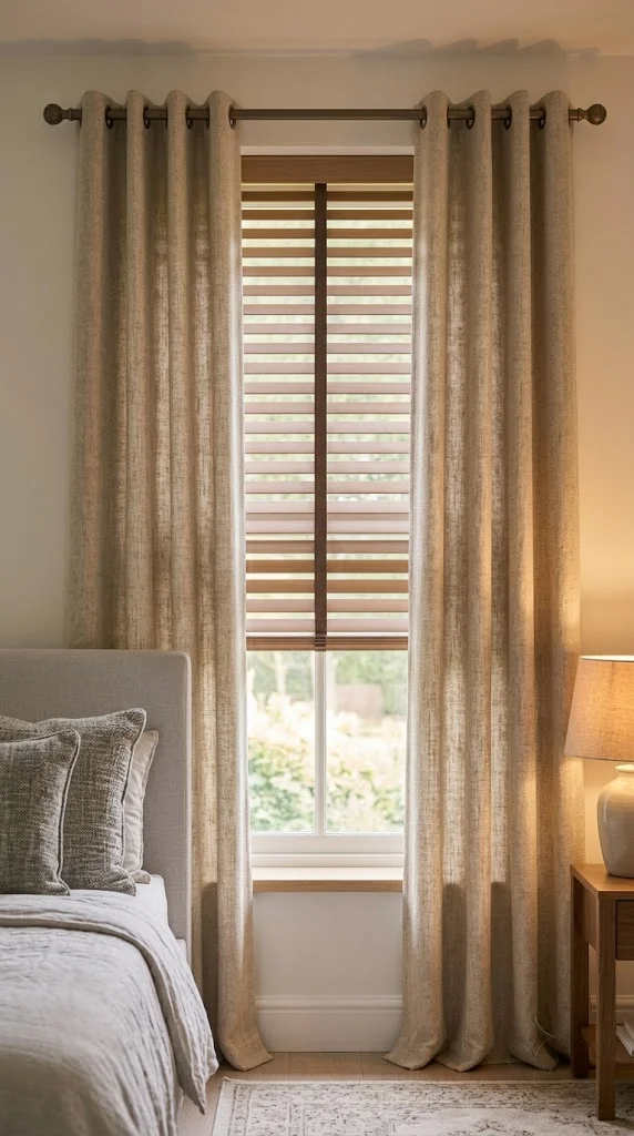 Layered Curtains and Blinds