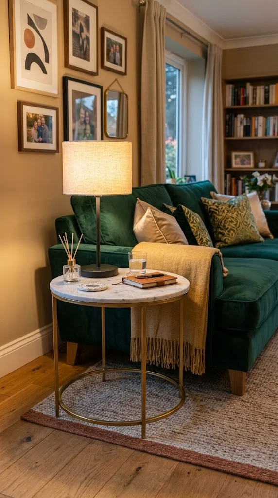 Living Room Side Table 7 Marble and Metal Table 1