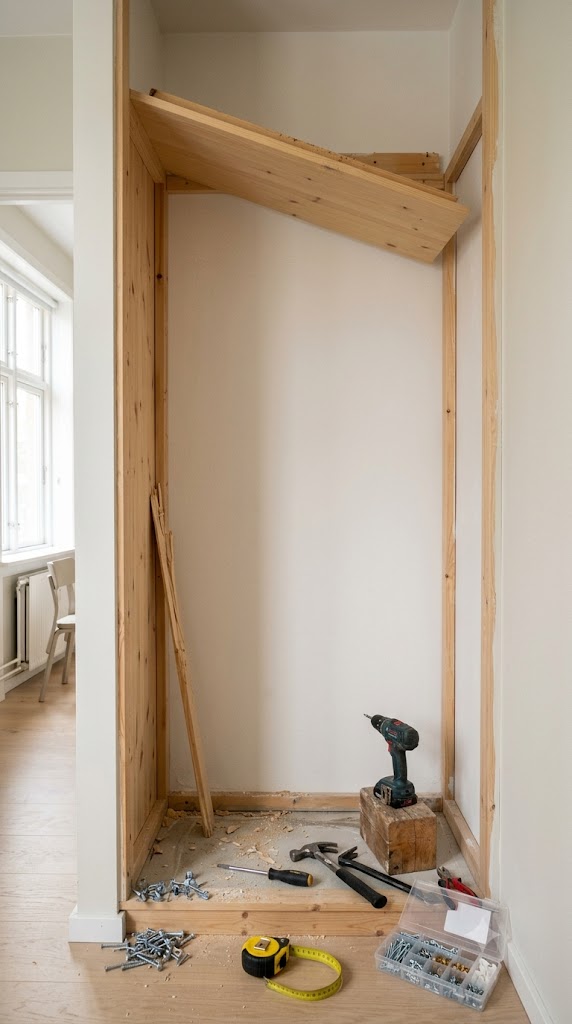 Remove or Repurpose the Closet Rod and Shelving