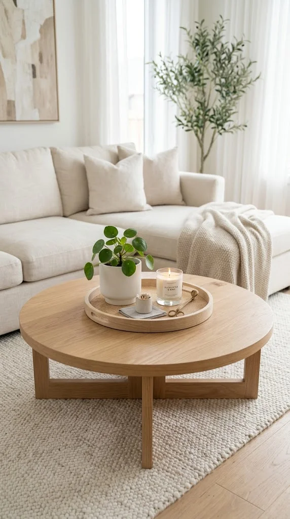 Round Tray for a Round Coffee Table