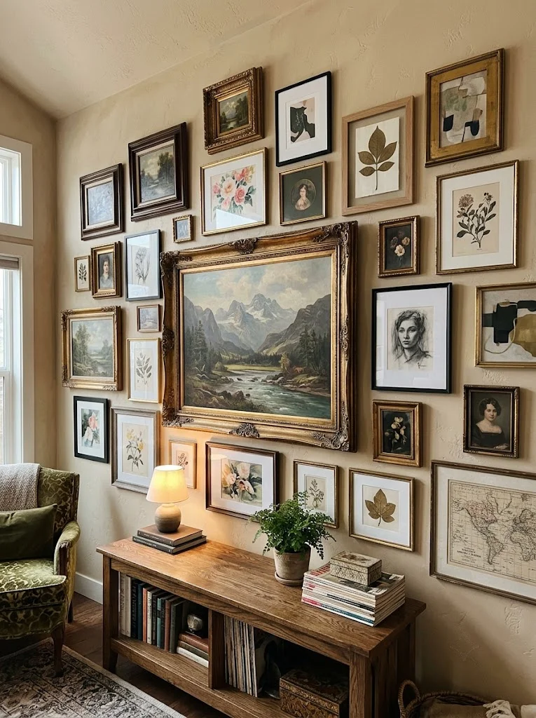 20 Beautiful Wall Decor Living Room Ideas 4 Salon Style Eclectic Gallery Wall