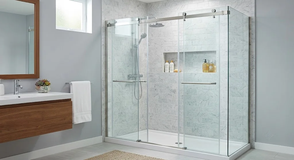 Corner Shower Ideas 4 Sliding Door Corner Shower 1