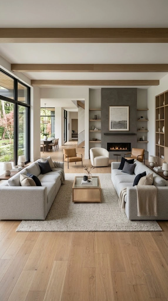 Modern Living Room Furniture 4 The Symmetrical Layout 1