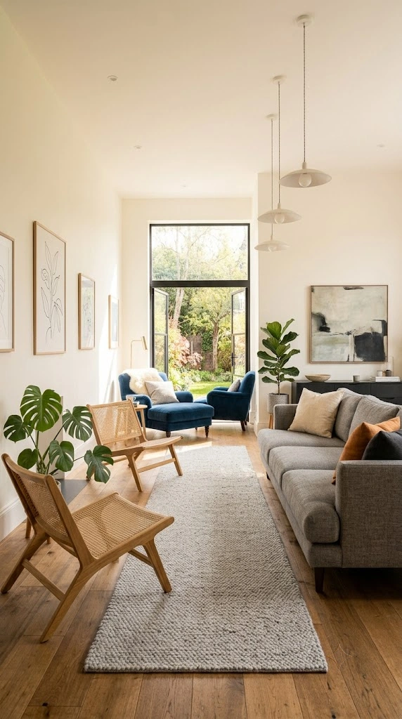 Modern Living Room Furniture 10 The Window Facing Layout