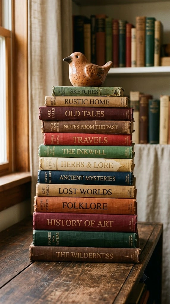 Vintage Bookstack Styling