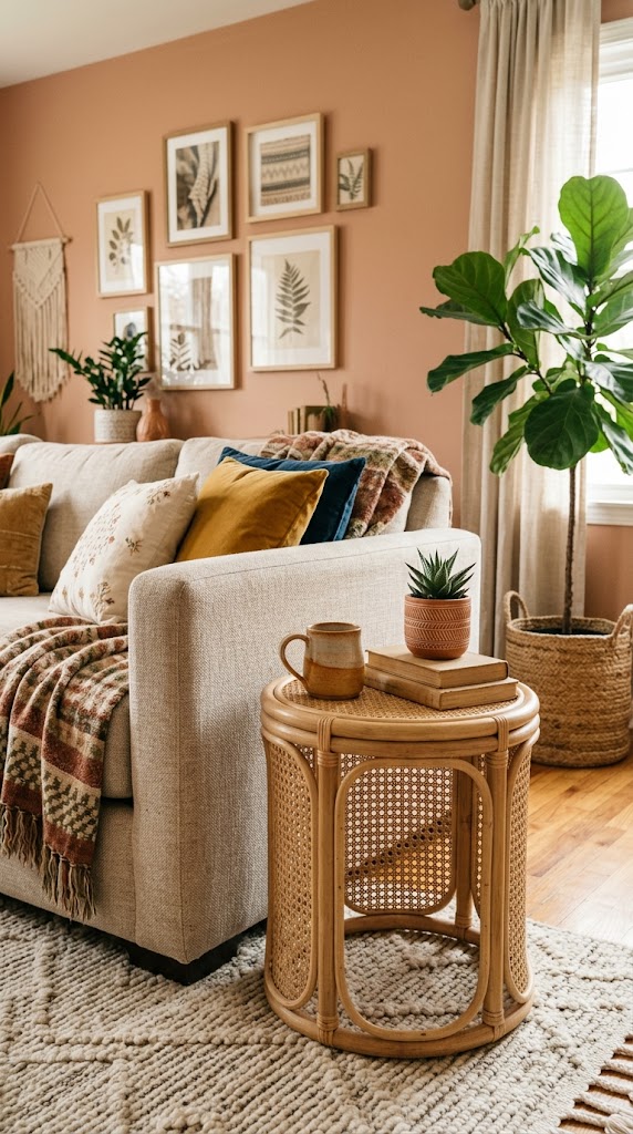 Woven or Rattan Table