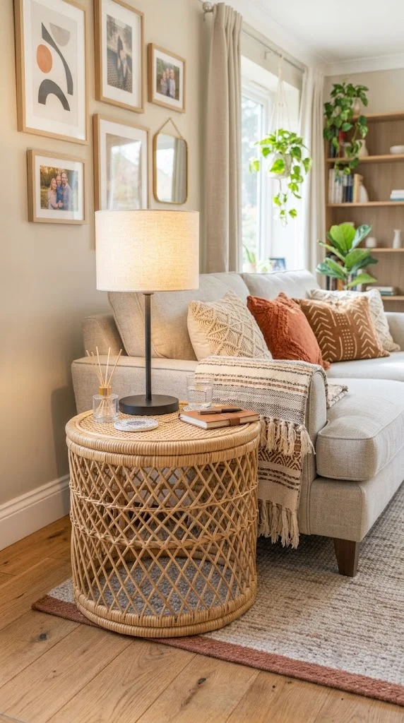 Living Room Side Table 10 Woven or Rattan Table
