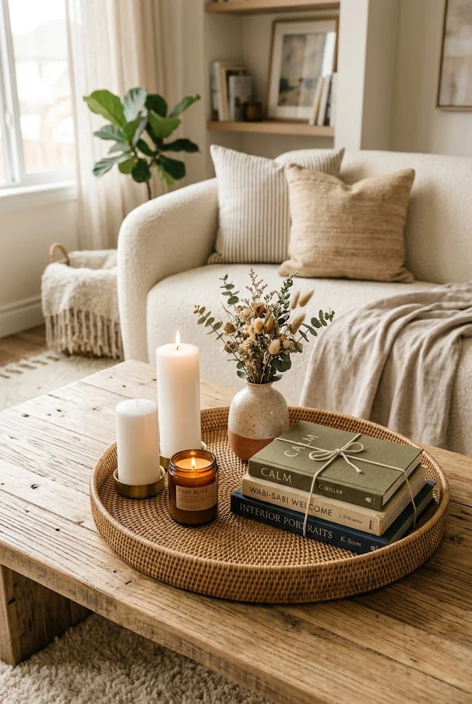 styled decorative tray