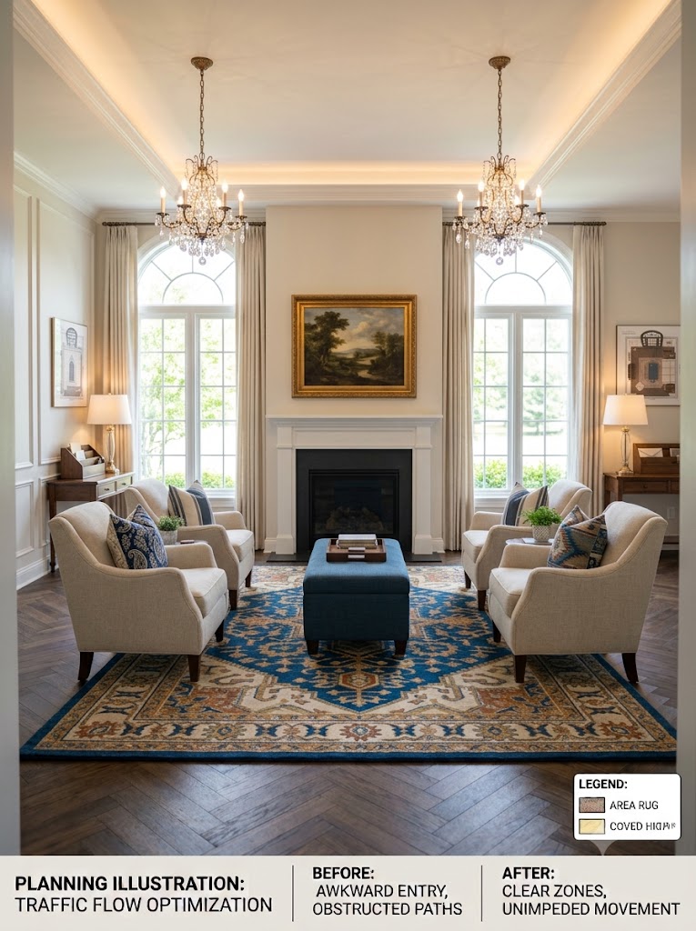 Introduce Pattern Through Textiles Not Walls