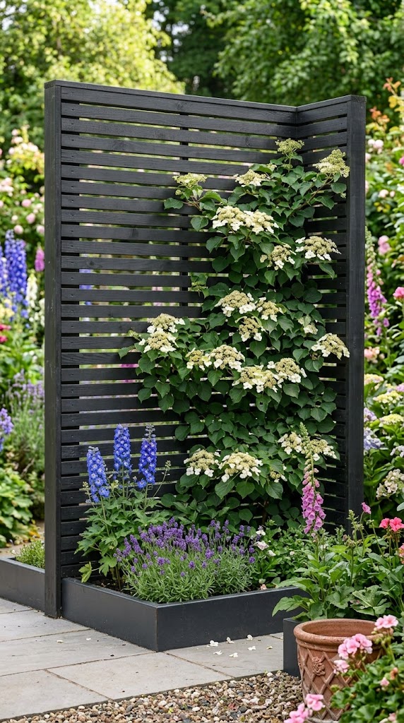 Modern Horizontal Slat Screen