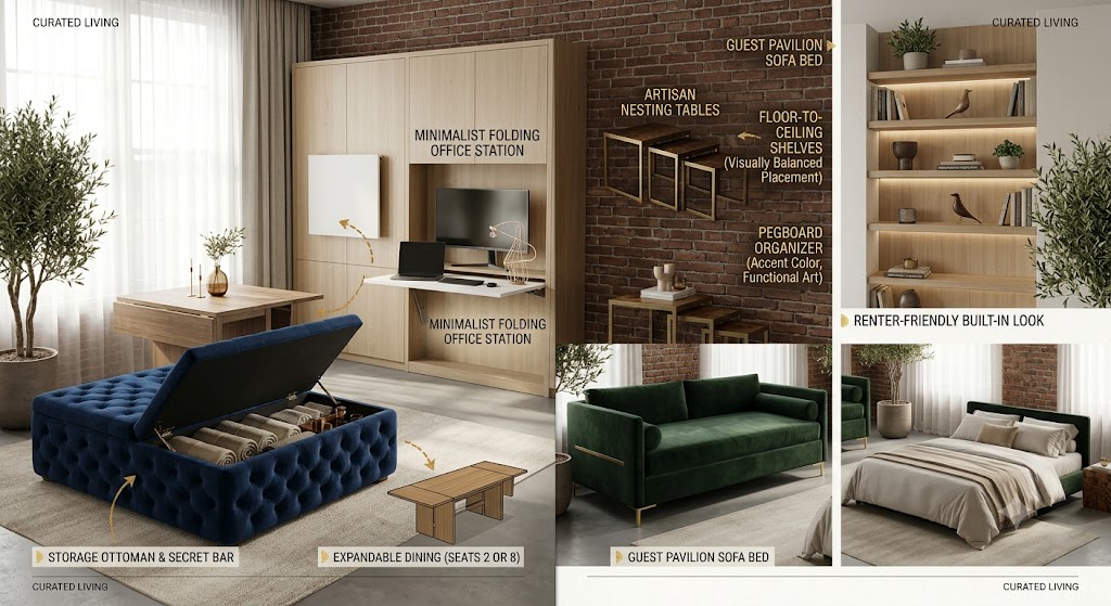 25 Small Apartment Living Room Ideas 2026: Cozy, Functional & Budget-Friendly 4 Wall & Vertical Storage