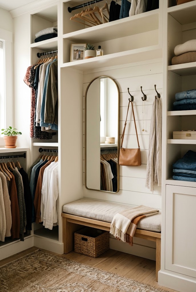 Add a Built In Dressing Nook