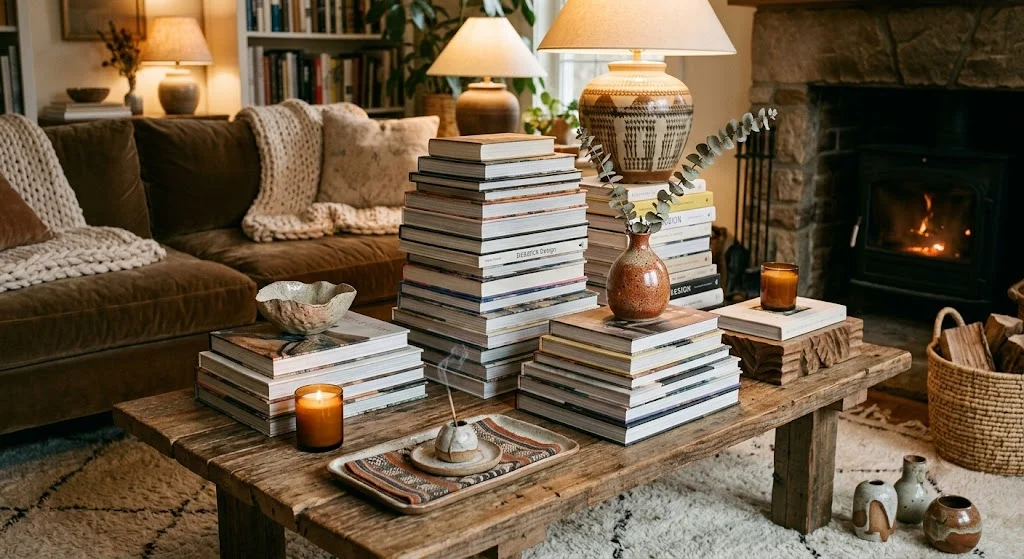 Books Topped With a Small Object