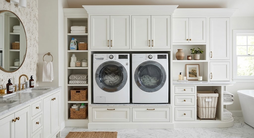 Built In Cabinetry Around the Appliances