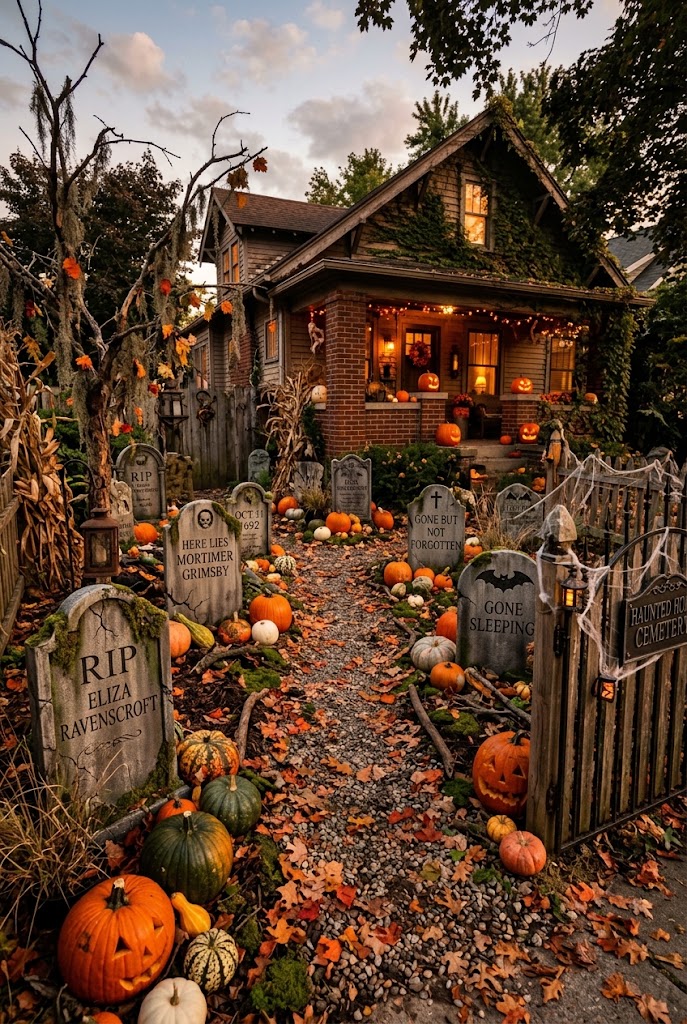 Creepy Pumpkin Graveyard