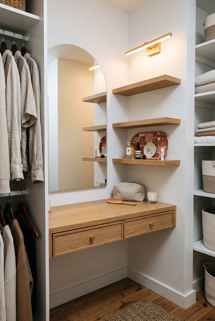Design a Corner Vanity With Storage