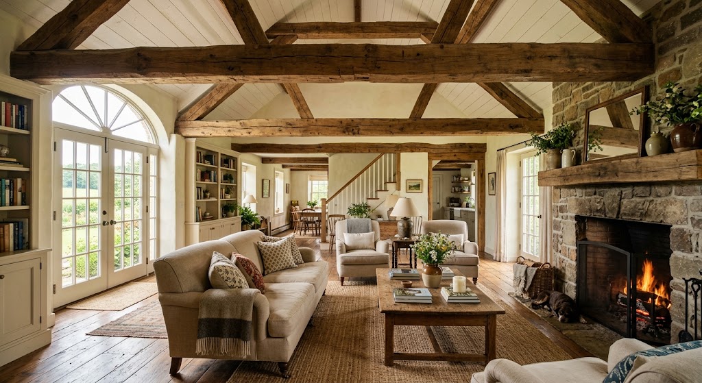 Exposed Wood Beams Real or Faux 1