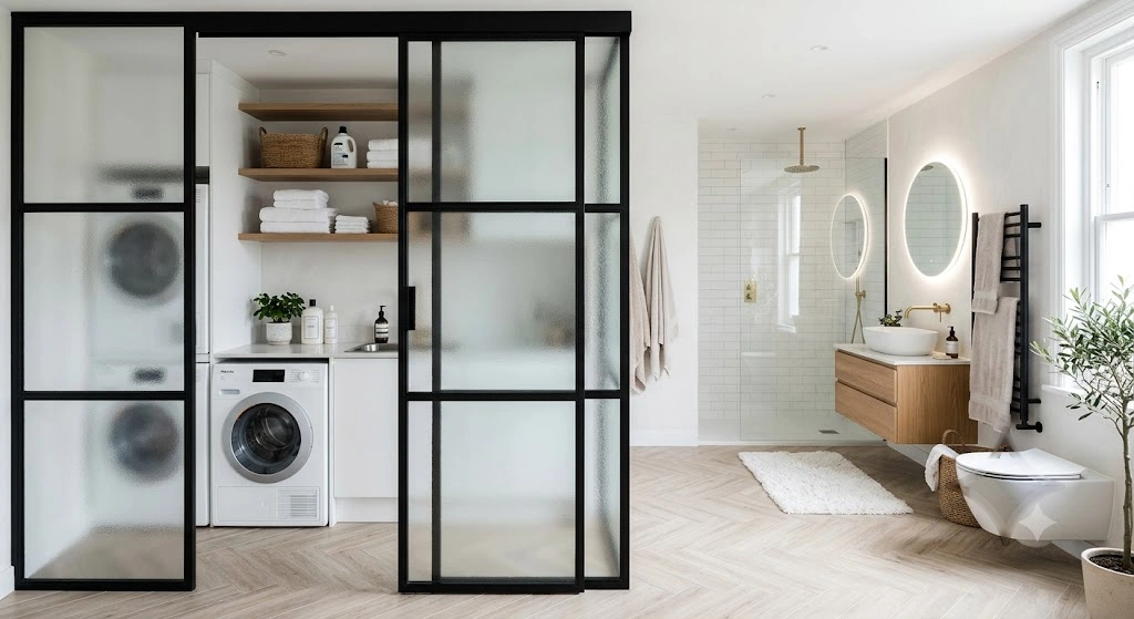 Frosted Glass Partition