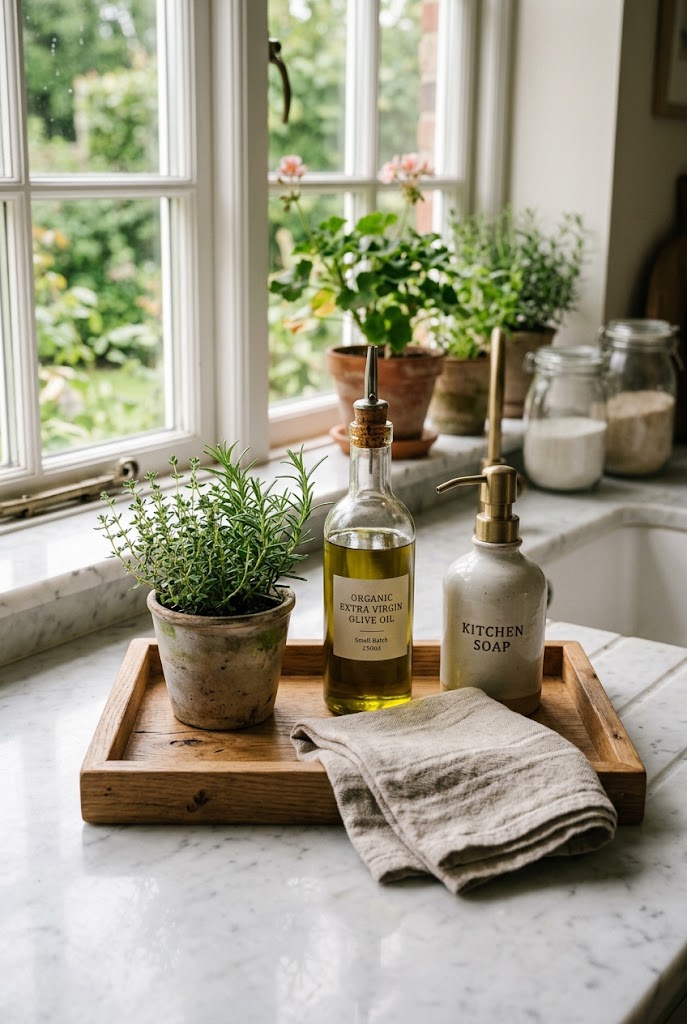 Kitchen Counter Decor Idea