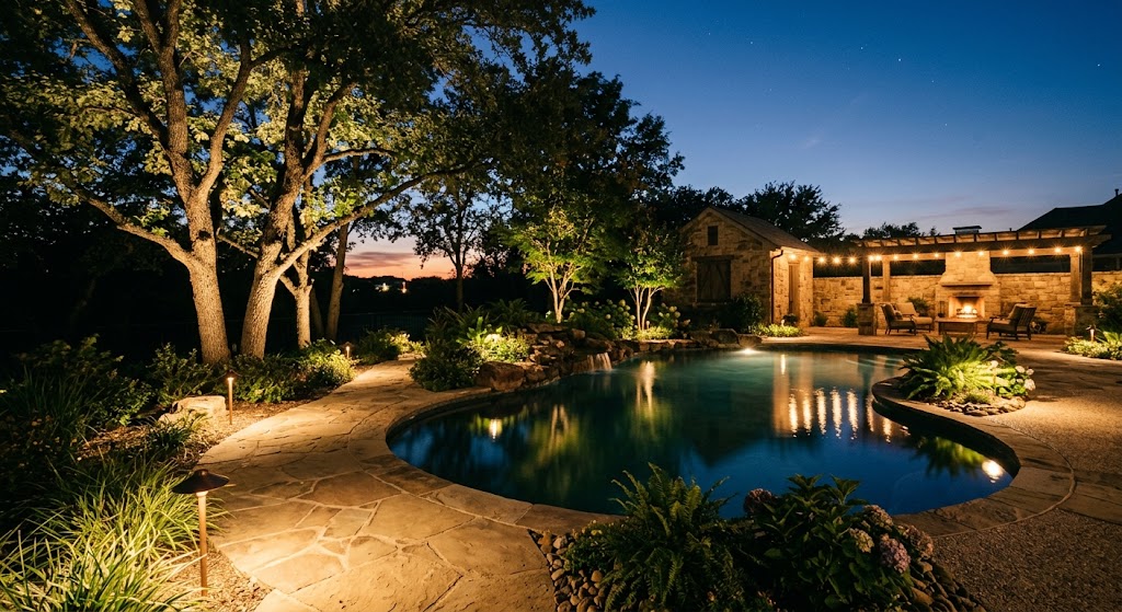 Layered Outdoor Lighting