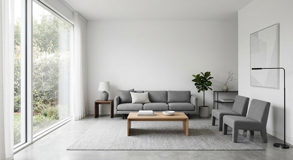 Modern Minimalist Front Room 1