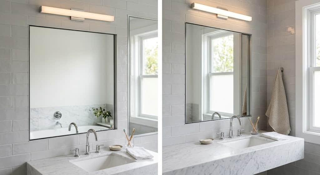 Recessed Mirrored Medicine Cabinet