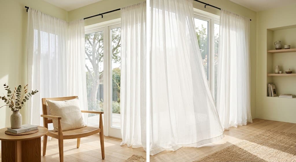 Sheer Curtains for Soft Light