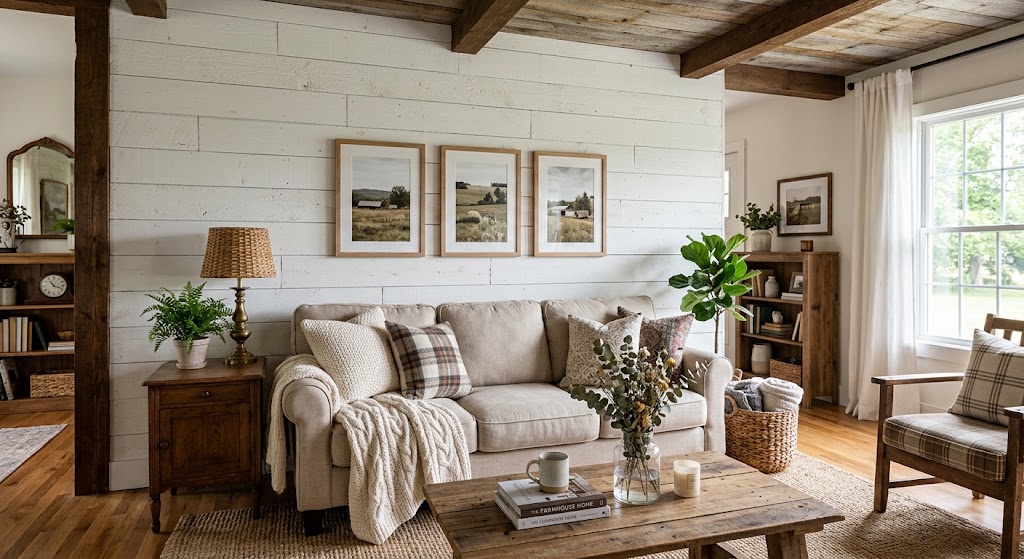 Shiplap or Board and Batten Accent Wall 1