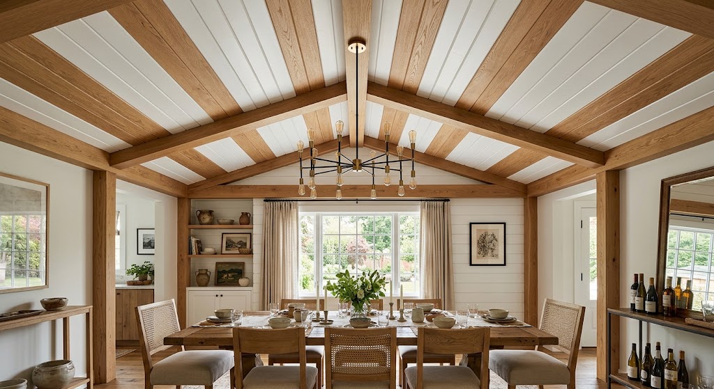 Two Tone Shiplap Ceiling