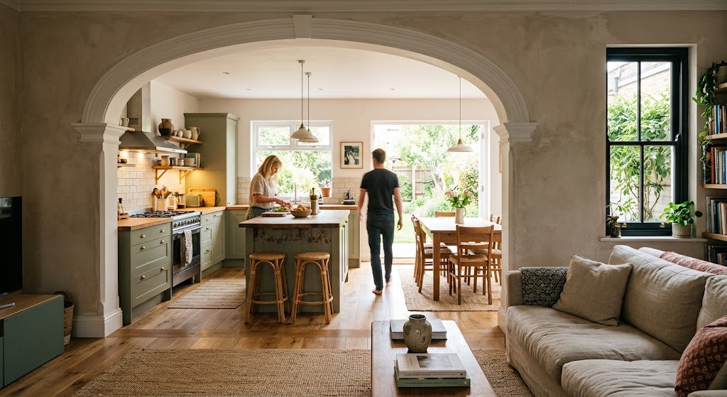 Use an Archway to Frame the Transition