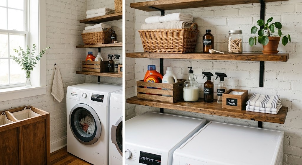 Use the Wall Space Above the Washer