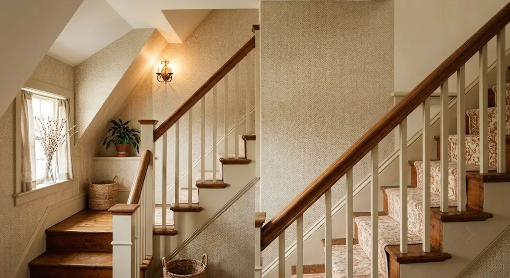Wallpaper to Soften Awkward Angles