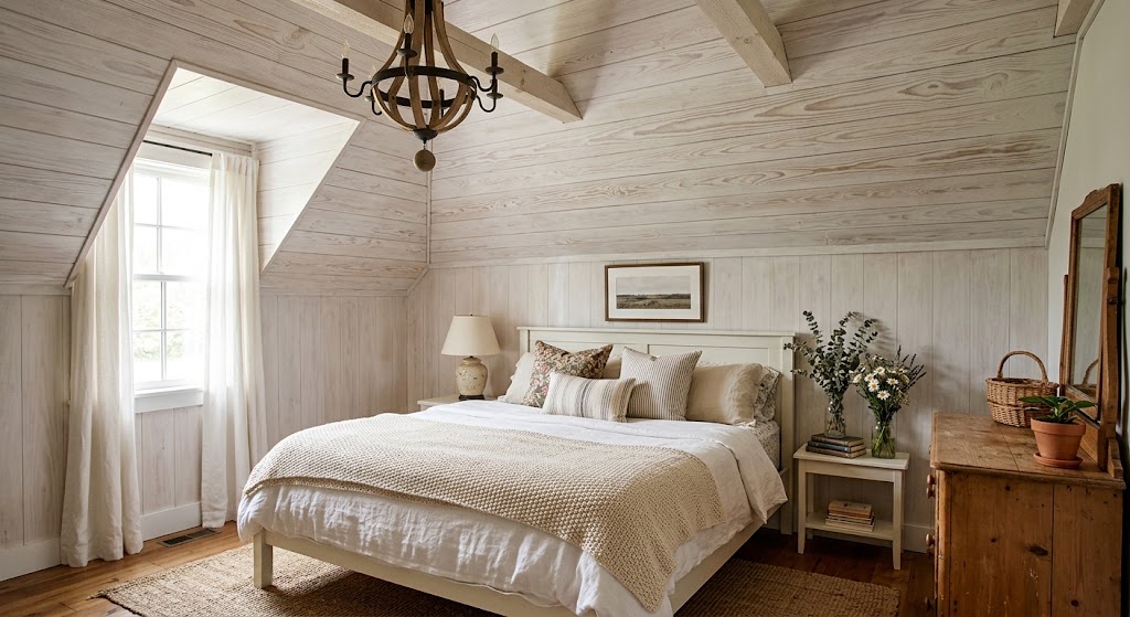 Whitewashed Wood Planks
