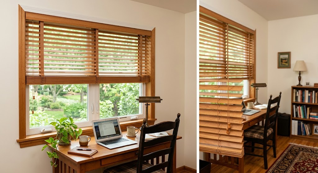 Wood or Faux Wood Blinds