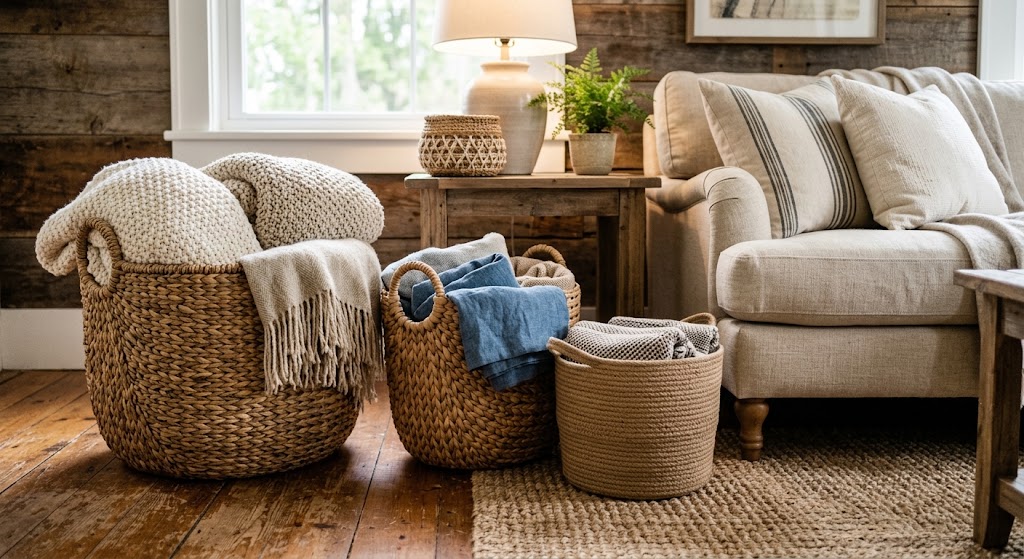 Woven Baskets for Storage 1
