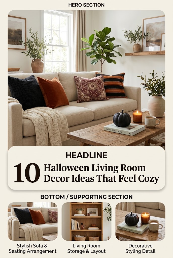 Black Orange Throw Pillow Refresh