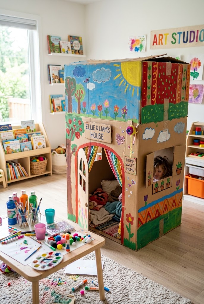 Cardboard Box Playhouse