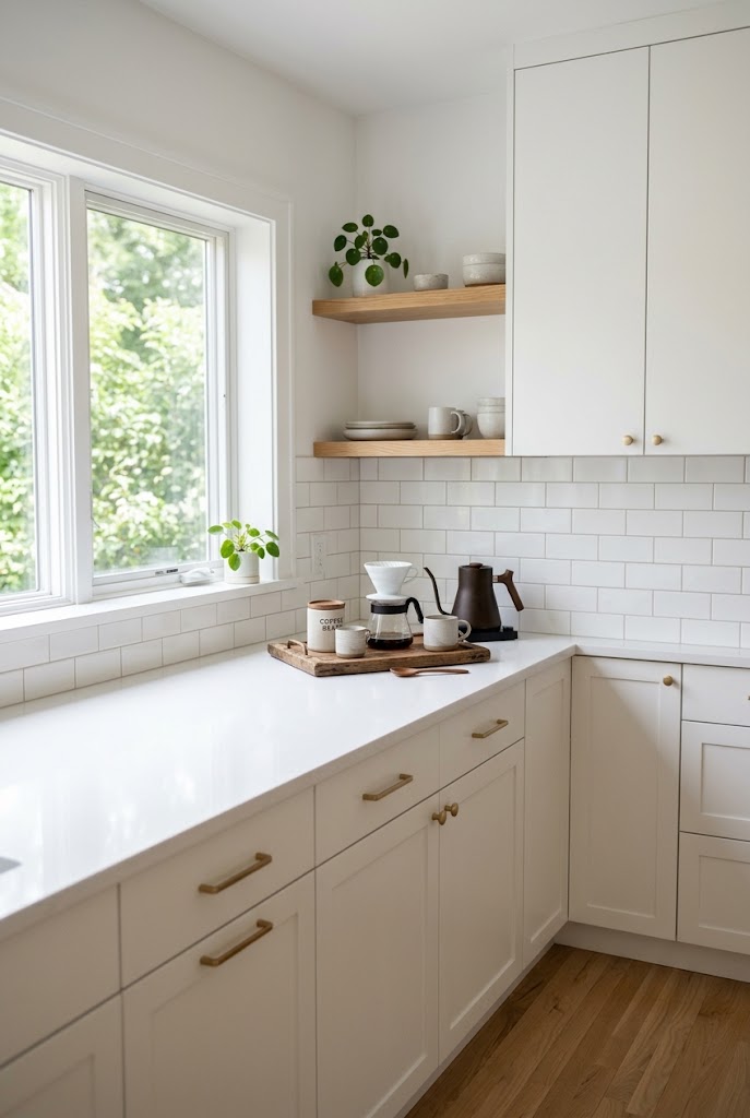 Decluttered Countertop Zones