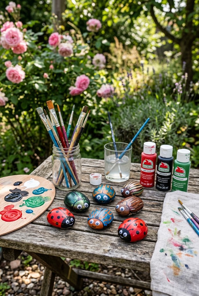 Painted Rock Bugs