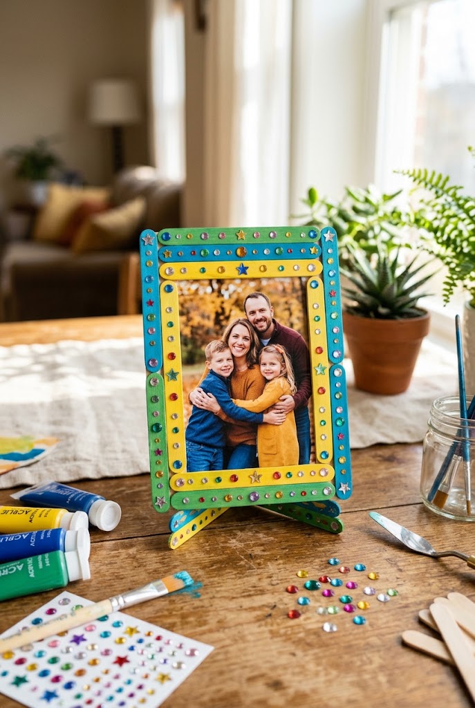 Popsicle Stick Photo Frames