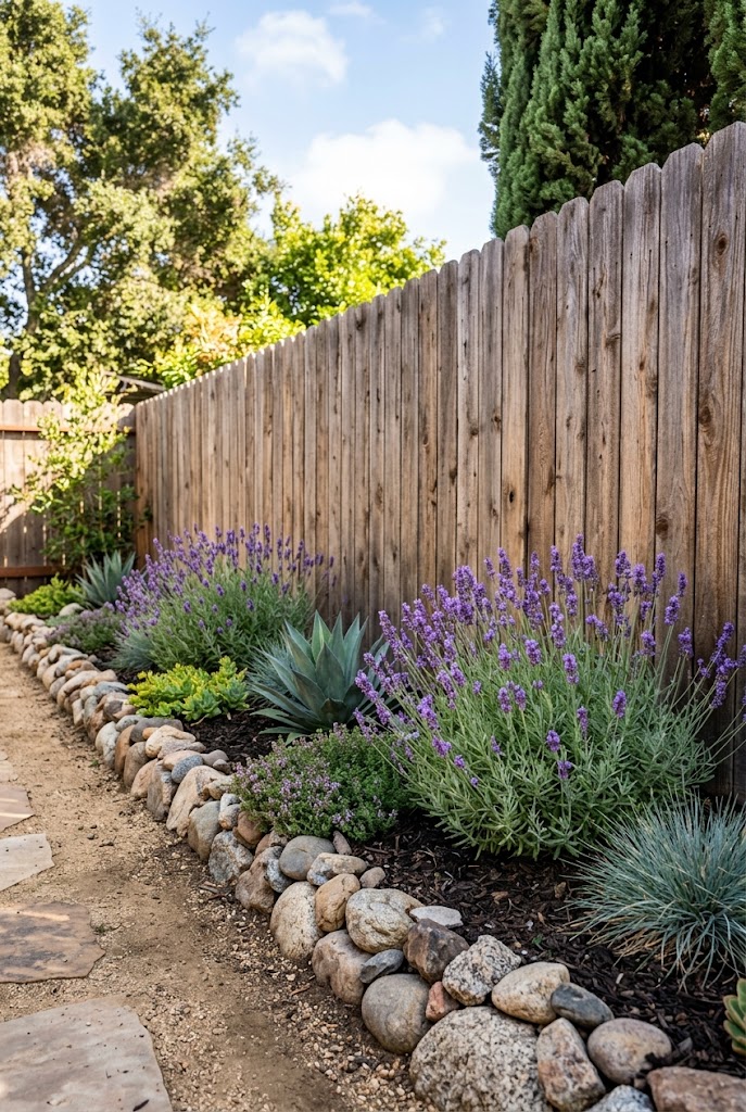 Rock Border With Low Plants