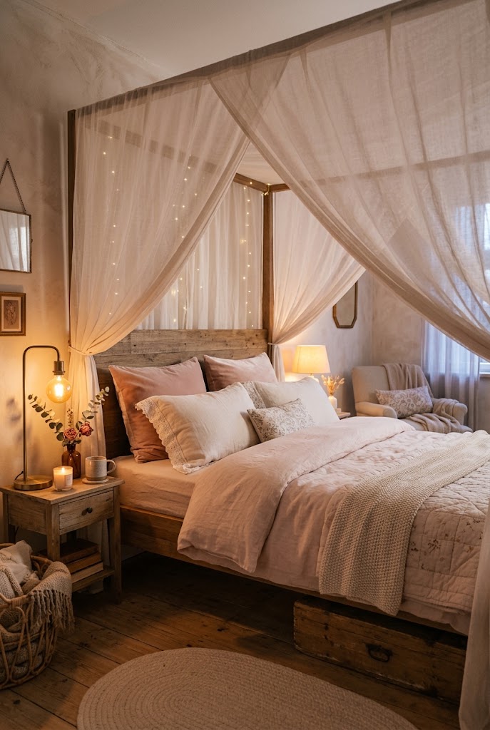 Romantic Canopy Bed Bedroom