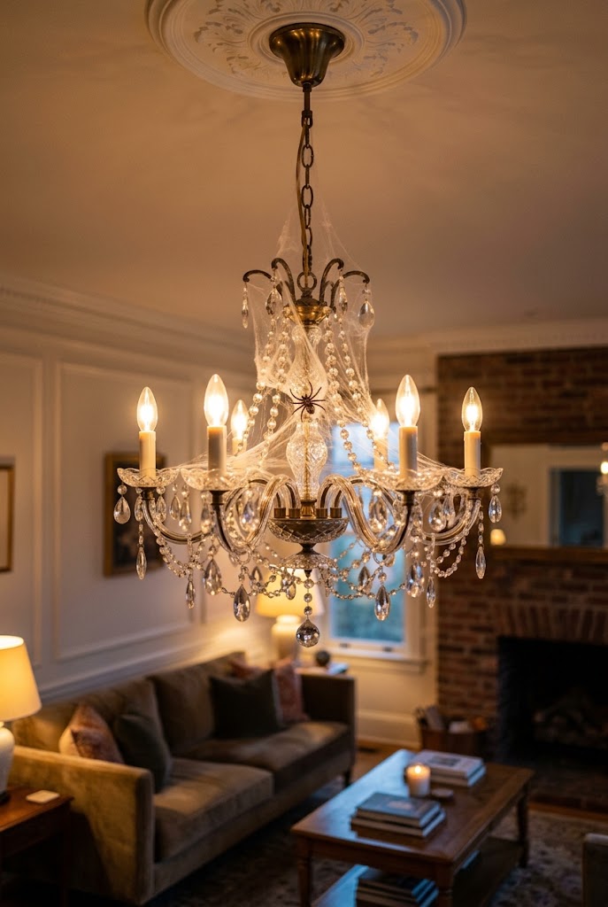 Spiderweb Chandelier Accent