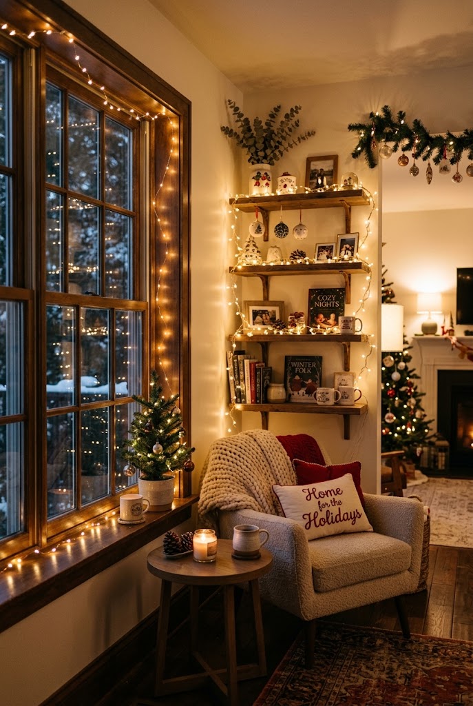 10 Christmas Decor Ideas for a Cozy, Festive Home 10 Twinkle Light Layering