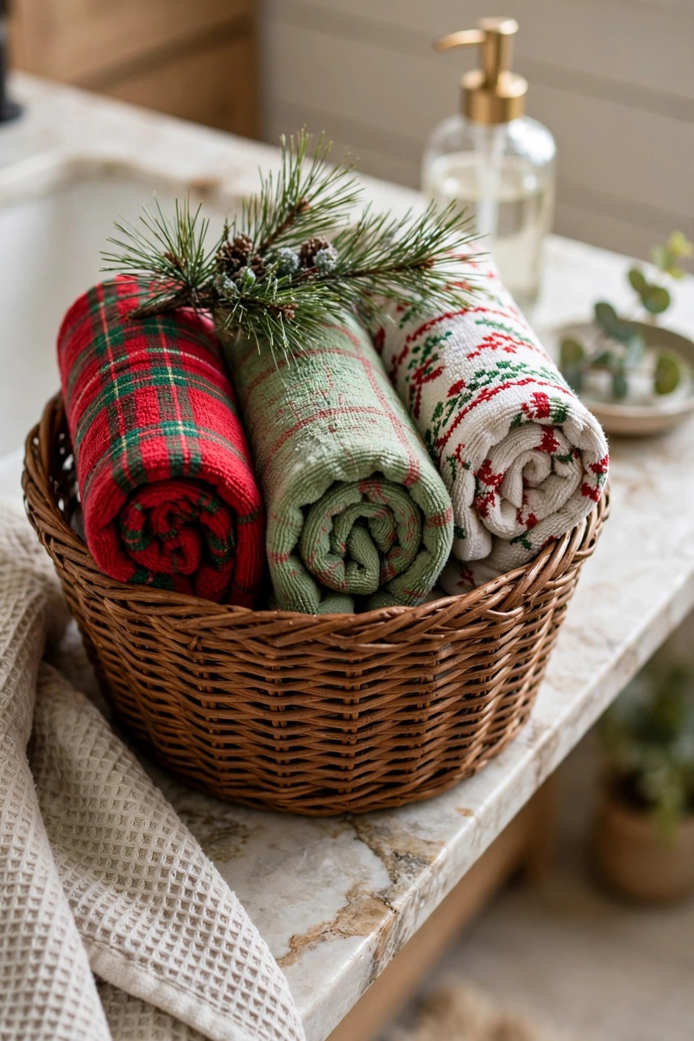 a2 s10 rolled towels basket